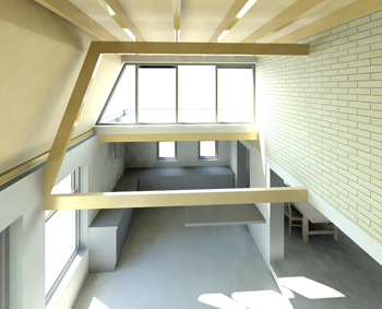 interieur render uit 3d BIM model